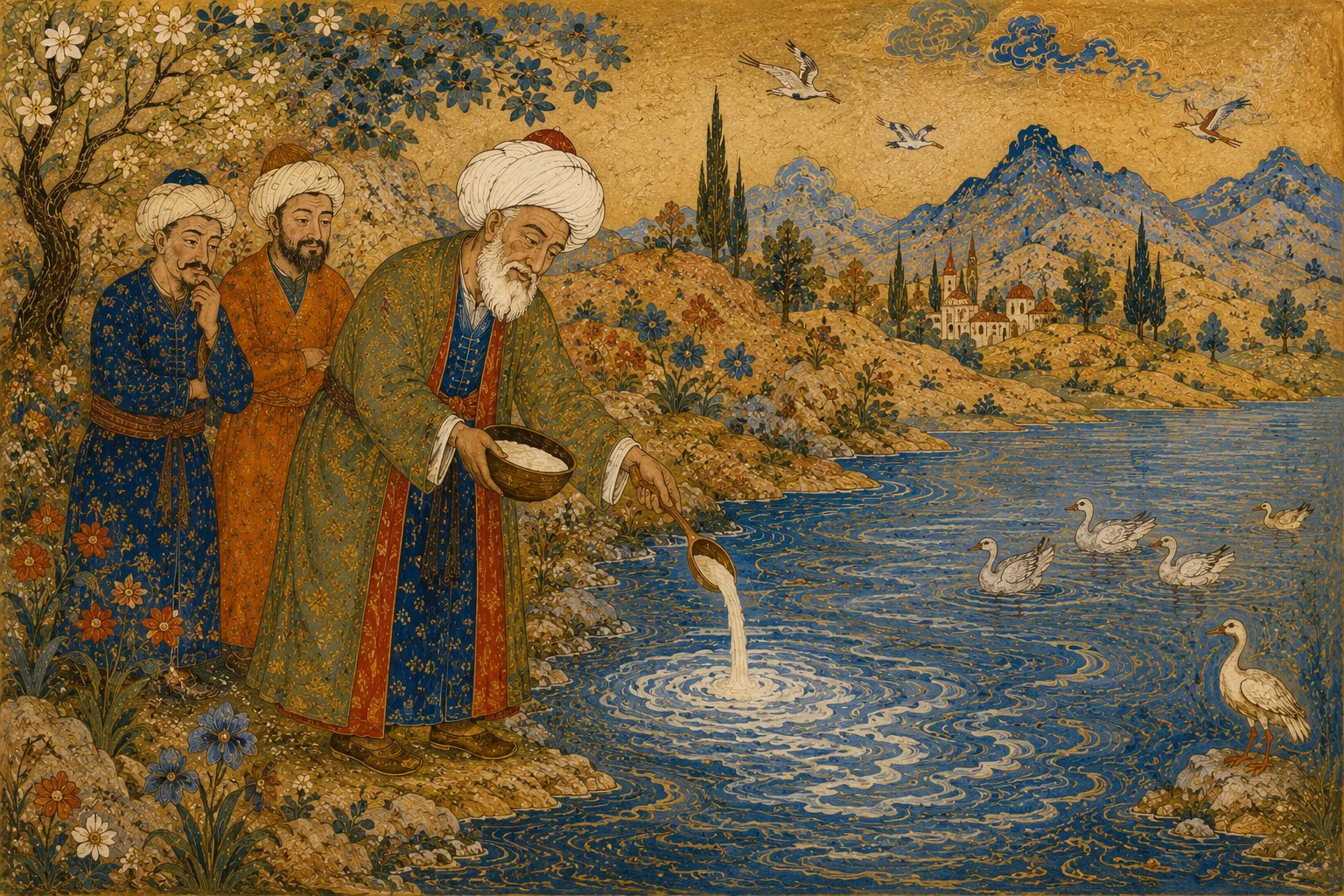 Hodja at the lake